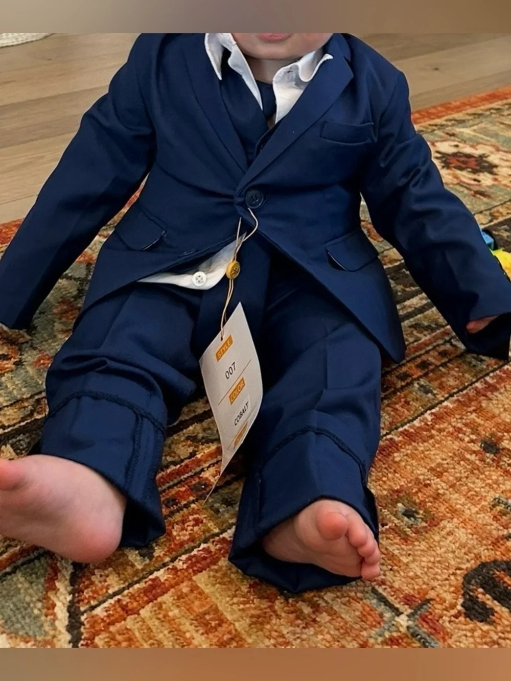 Men’s wearhouse peanut butter collection 2t cobalt blue suit.